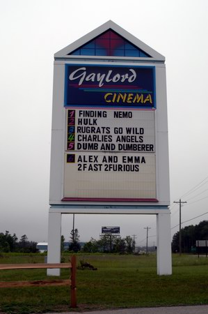 Gaylord Cinema West - Marquee